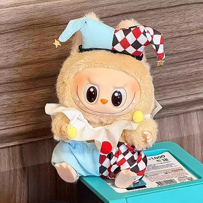 For 17 cm Ropa labubu baby clothes hair universal plush doll clothing clothes plush for cloth decoration