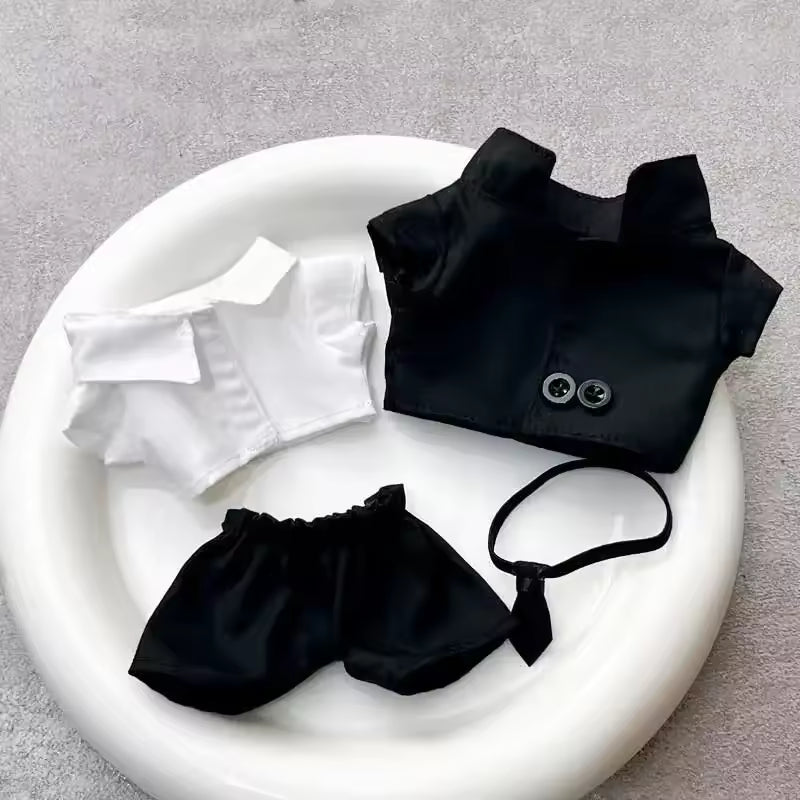 17 Cm Ropa Labubu V1/v2/v3 Baby Clothes Outfit Cool Suit Sunglasses Suit Doll Doll Wearing for Labubu Accessories