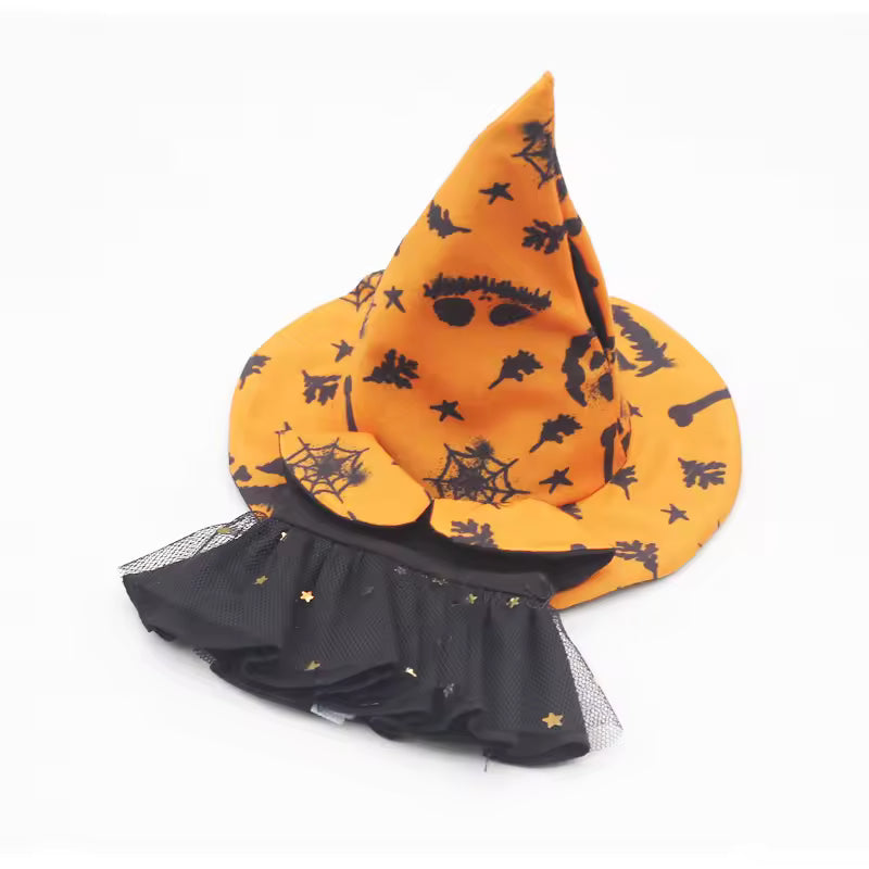 Only Doll Clothes 17cm For Labubuv1v2v3 Doll Clothes Suitable For Labubu Halloween Party Witch Hat Doll Accessories Holiday Gift