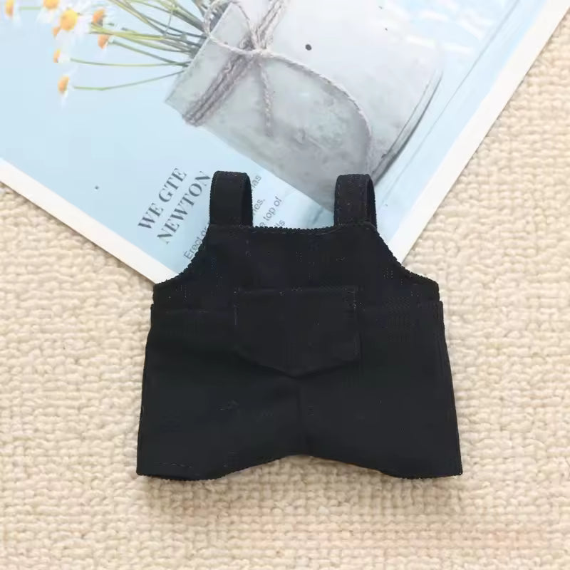 Mini Doll Clothes Outfit Accessories for 15-17cm Labubu / Kpop EXO Idol V1 V2 Pocket Overalls Clothing Gift
