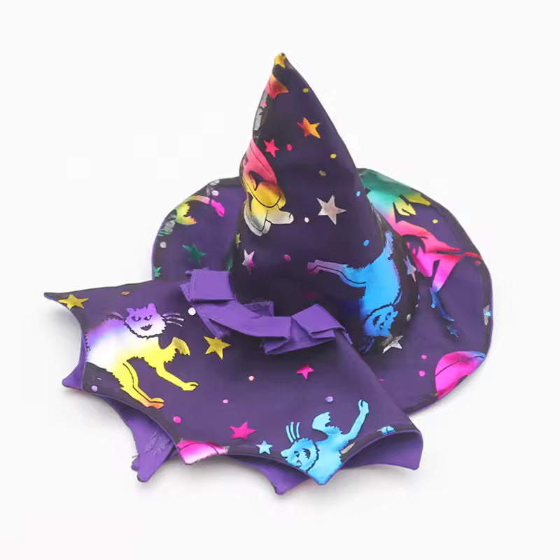 Only Doll Clothes 17cm For Labubuv1v2v3 Doll Clothes Suitable For Labubu Halloween Party Witch Hat Doll Accessories Holiday Gift