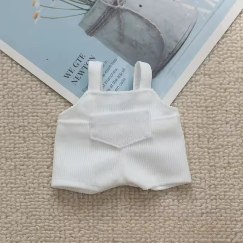 Mini Doll Clothes Outfit Accessories for 15-17cm Labubu / Kpop EXO Idol V1 V2 Pocket Overalls Clothing Gift